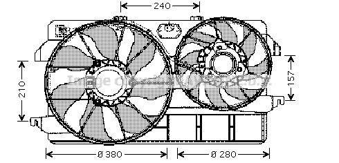 AVA QUALITY COOLING Ventilators, Motora dzesēšanas sistēma FD7535